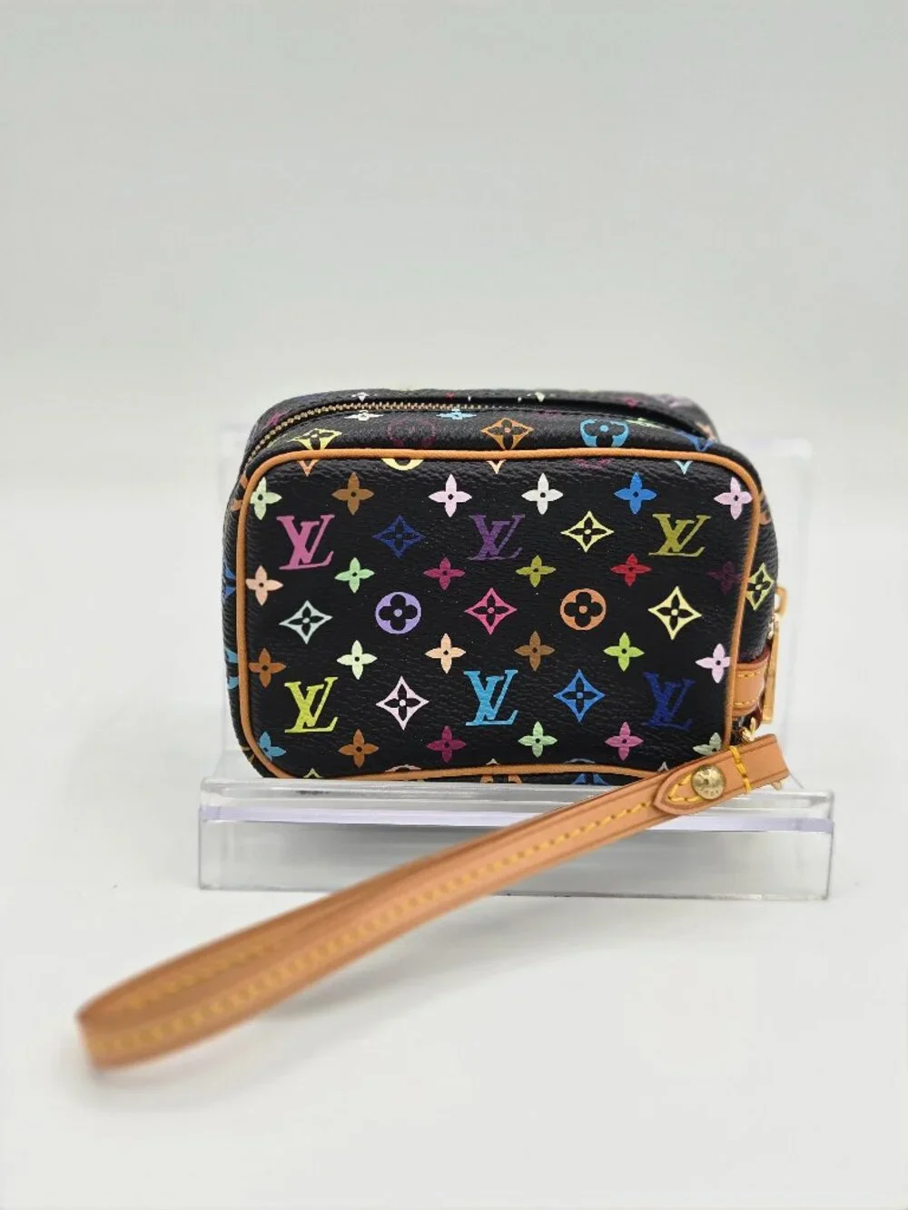 Louis Vuitton Monogram Multicolor Trousse Wapity – Black | Takashi Murakami